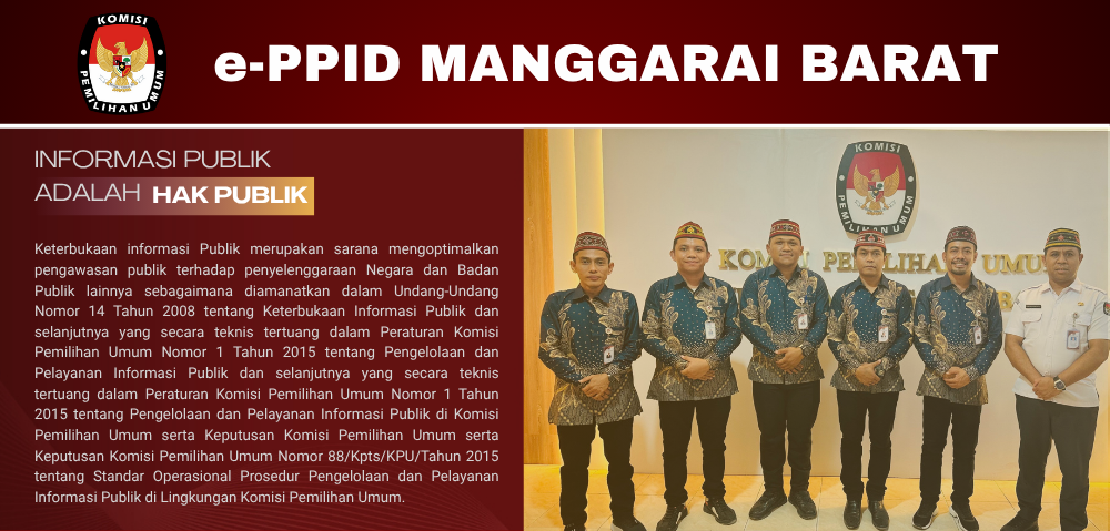 e-PPID KPU Kabupaten Manggarai Barat